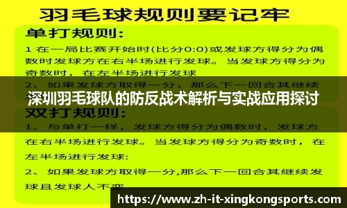 深圳羽毛球队的防反战术解析与实战应用探讨